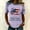 Purple, variant on USA 250th Anniversary T Shirts for Celebrate 250th Anniversary of America Patriotic Veteran Tee America 250 Merchandise Short-Sleeved Top for Woman