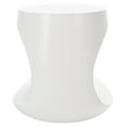 thumbnail image 5 of SAFAVIEH Vikki Outdoor Patio Concrete Accent Stool, Ivory, 5 of 10