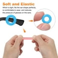 thumbnail image 4 of 12 Pairs Glasses Ear Grip 0.52" Silicone Ring Type Eyewear Retainer, Light Blue, 4 of 7