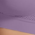 thumbnail image 4 of Fabrcox Womens Sports Bra Seamless Wirefree Bra Yoga High Support Breathable Solid Color Bras Purple 46, 4 of 4
