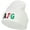 White, variant on Afghanistan AFG Flag Embroidered Long Beanie - White OSFM
