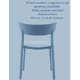 thumbnail image 4 of -KYN - Set de 4 Sillas BRIO (COLOR AZUL)., 4 of 6