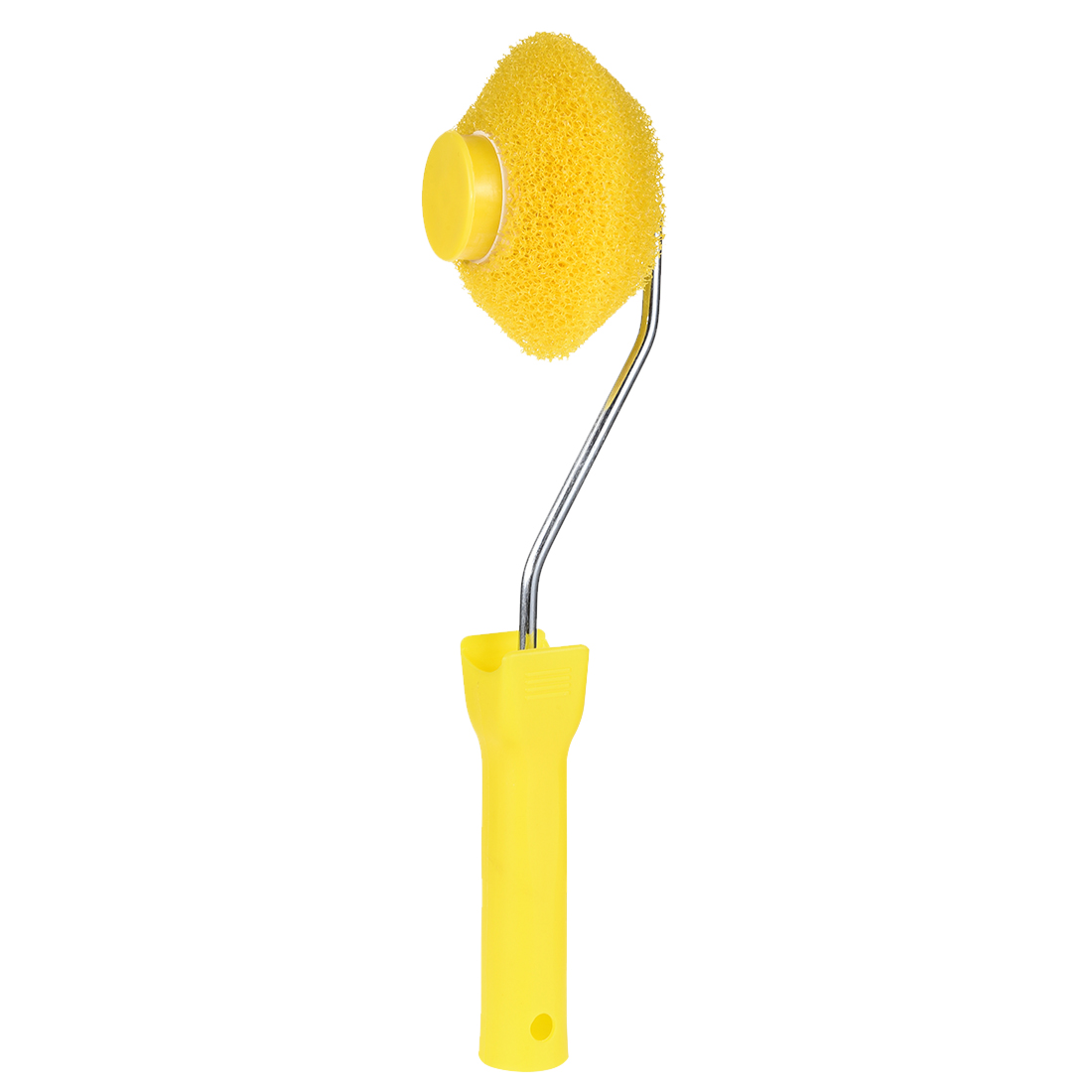 Uxcell 53 mm / 102mm OD Yellow Sponge Mini Paint Roller with Plastic