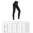thumbnail image 2 of Pantalones de yoga elásticos Pantalones deportivos delgados Levantamiento de cadera de cintura alta, Negro, M Advancent AP1024-14B, 2 of 7