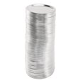 thumbnail image 1 of 100 piezas de boca regular Tapas para tarros de 70 mm, reutilizables, a prueba de fugas, de tipo dividido, plateadas con silicona, 1 of 5