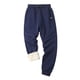 thumbnail image 4 of Pantalones largos de invierno para hombre, rectos, de terciopelo, informales, de uso diario, de rayón, 4 of 4