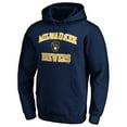 thumbnail image 2 of Men's Navy Milwaukee Brewers Heart & Soul Pullover Hoodie, 2 of 3