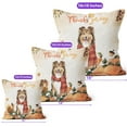 thumbnail image 4 of Happy Thanksgiving Shetland Sheepdog with Turkey Pumpkins Autumn Vibes Pillow Cushion Double Sided Sheltie Dog Lover Gifts Throw Pillow - 12018, 4 of 4