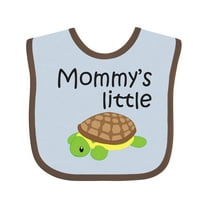 Inktastic Mommy's Little Turtle Boys or Girls Baby Bib