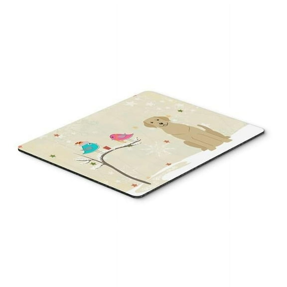 Carolines Treasures  Christmas Presents Between Friends Yellow Labrador Mouse Pad - Hot Pad or Trivet