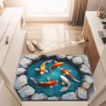 thumbnail image 4 of 40*60Cm 3D Visual Floor Mat-4, 3D Stereo Pond Diatomaceous Earth Rug Entryway Non Absorbent Mat Bathroom/Kitchen Oil Proof Foot Mat Realistic Decor Mat, 1 Rug, 4 of 4