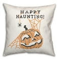thumbnail image 2 of Creative Products Mid Mod Pumpkin Happy Haunting 18x18 Spun Poly Pillow, 2 of 3