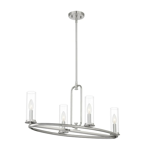Designers Fountain Hudson Heights 4 Light Polished Nickel Island Pendant, D268C-IS-PN