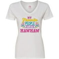 thumbnail image 3 of Inktastic My Favorite People Call Me Mawmaw with Flowers Women's V-Neck T-Shirt, 3 of 5