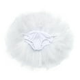 thumbnail image 6 of HULIJA Kids Girls Swan Ballerina Costume Sequins Ballet Dance Tutu Dress Leotard with Gloves Hair White 8, 6 of 7