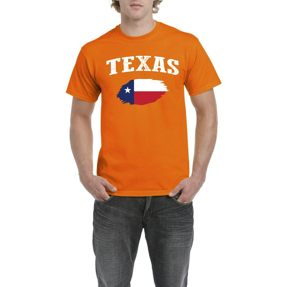 IWPF - Mens Texas Flag Short Sleeve T-Shirt - Walmart.com - Walmart.com
