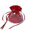 thumbnail image 4 of veasfak Candy Bag Chinese Wedding Chic Drawstring Pouch for Prom Gift Party Supplies Red, 4 of 9