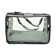 thumbnail image 1 of Small Pet Carrier for Small Dogs and Cats - Waterproof Soft Pet Travel Bag with Meshed Window - TSA Approved Pet Carrier for Cat Travel Bag - 7.9 x 13.8 x 7.9 Inch - Gray, 1 of 8