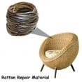 thumbnail image 4 of Coffee Gradient Flat Synthetic Rattan Weaving Material Plastic Rattan for Knit and Repair Chair Table Storage Basket, 4 of 6