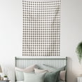 thumbnail image 4 of Black and Ivory Tapestry, Pattern with Geometric Star Shapes Contemporary Style Modern Design, Wall Hanging for Bedroom Living Room Dorm Decor, 60W X 80L Inches, Ivory and Black, by Ambesonne, 4 of 5