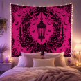 thumbnail image 2 of Pink Cat and Cauldron Tapestry, 2 of 7