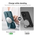 thumbnail image 4 of Suritch for iPhone 16 Plus Case with Magnetic Camera Slide Cover and Adjustable Kickstand, Compatible with MagSafe, Shockproof Bumper Slim Protective Cover, Dark Green, 4 of 8