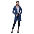 thumbnail image 2 of Moomaya Women Full Sleeve Shrug Open Front Long Pocket Cardigan Lightweight knit, 2 of 7