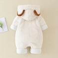 thumbnail image 4 of Elainilye Fashion Little Girl Clothes Jumpsuit Hooded Fleece Rompers Infant Thick Snowsuit Bodysuit, Sizes 1-24 Months, 4 of 6