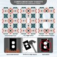 thumbnail image 3 of Yayeee Toggle Light Switch Wall Plate 1-Gang 4.5"x2.7" Home Decorative Outlet Cover, Flowers Geometric Pattern, 3 of 7