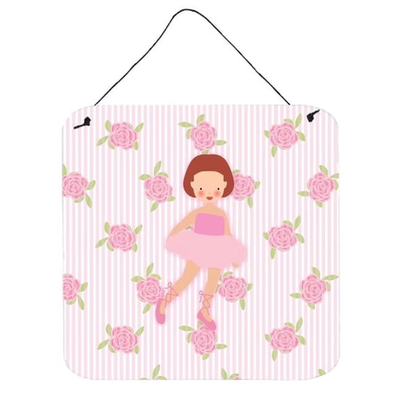 Ballerina Red Short Hair Wall or Door Hanging Prints
