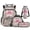 Pink Bow Camo, variant on Yspwyqan Pink Polka Dot Bow School Backpack Set 4Pcs with Lunch Box Pencil Case Water Bottle Bag, 17 Inch Multi-Pocket Lightweight Bookbag for Elementary Middle School