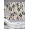 thumbnail image 4 of Living Room Curtains 72 Inches length, Palm Tree Window Treatment Curtain Drapes, Tropical Coconut Botanical Summer Seaside Light Filtering Drapes for Bedroom Laundry Room, 52"x72", 2 Panels, 4 of 7