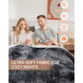 thumbnail image 3 of Electric Heated Blanket Throw 50x60 with 4 Heat Settings, 4-Hour Auto Shut-Off, Machine Washable, ETL Certified for Couch, Bed, Office Use, 3 of 8