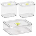 thumbnail image 1 of 1 Set Food Storage Jar Transparent Large Capacity Leakproof  Moisture-proof Clear Grain Storage Box Tank Kitchen Supply, 1 of 12