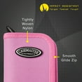 thumbnail image 4 of Casemaster Deluxe Nylon Dart Case, Holds 6 Darts and Accessories, Pink, 4 of 6