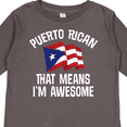 thumbnail image 4 of Inktastic Puerto Rican Awesome Boys or Girls Long Sleeve Toddler T-Shirt, 4 of 5
