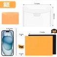 thumbnail image 3 of Bolsa Almacenamiento Sellos y Troqueles 16 Piezas y Hoja Magnética: Juego Almacenamiento Troqueles para Corte,Álbumes Recortes y Almacenamiento Troqueles Artesanales,Color Naranja, 3 of 5