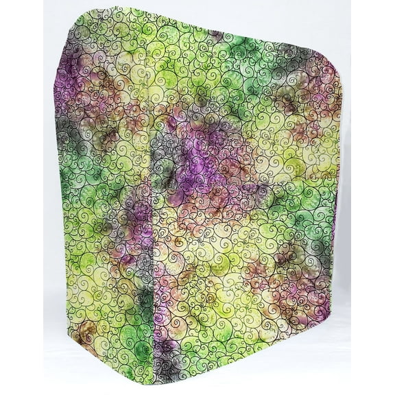 Batik Tie Dye Cover Compatible with Kitchenaid Stand Mixer by Penny's Needful Things (Purple Green Swirl, 4.5qt / 5qt Tilt Head)