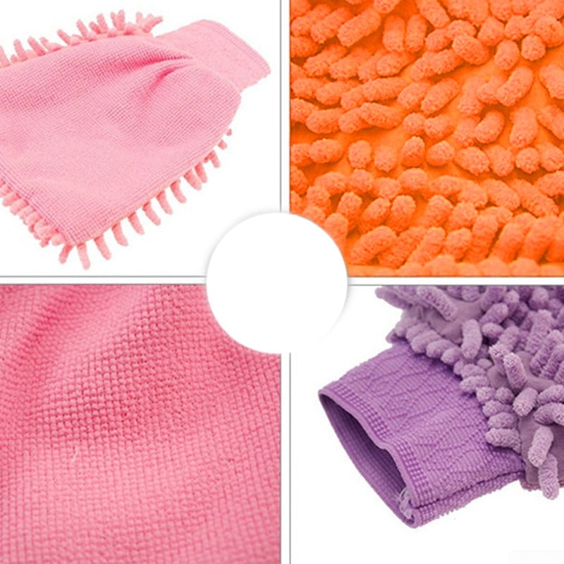Microfibre Car Beauty Kit Cleaning Glove Wash Mit Cloth Brush Washing Mi_ti 