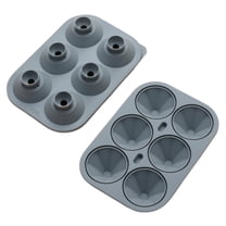 Grey Wreath Ice Mold, Christmas Holiday Ice Cube Mold for Jello, Pudding, Cake, DIY Mint & Berries Ice Cubes, Festive Drinks