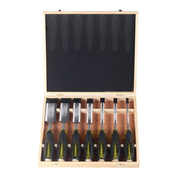 YIEMEEN 7Pcs Wood Chisel Sets Woodworking Tools Set Wood Chisels for Woodworking