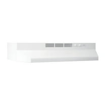 Broan-NuTone 413001 Non-Ducted Ductless Range Hood with Lights Exhaust Fan for Under Cabinet, 30-Inch, White CA2