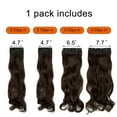 thumbnail image 4 of SHCKE 4 Pieces/set Clip In Hair Extensions 24 Inch Curly Hair Extensions Thickned Hair Extensions Synthetic Fiber Hair Extensions for Women Medium Brown, 4 of 5