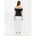 thumbnail image 4 of Off-Shoulder Ruched Bodycon Top, 4 of 5