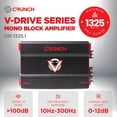 thumbnail image 2 of Crunch 1325W Mono block Subwoofer Car Audio Amplifier with Adjustable Crossovers, 2 of 11