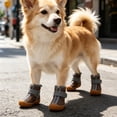 thumbnail image 5 of All-Weather Dog Boots with Reflective Strips Non- Sole Waterproof Shoes for Outdoor Walking Hiking Protective Paw Wear for Various Terrains, 5 of 6