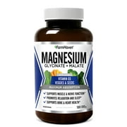 Magnesium Glycinate & Malate Complex, 100% Chelated for Max Absorption, No Laxative Effect, Vegan - Sleep, Leg Cramps Relief, Anti-Stress, Muscle Cramps - 250mg, 120 Capsules, 60 Day Supply