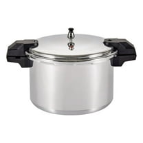 92116 Polished Aluminum 5 / 10 / 15-PSI Pressure Cooker / Canner Cookware, 16-Quart, Silver