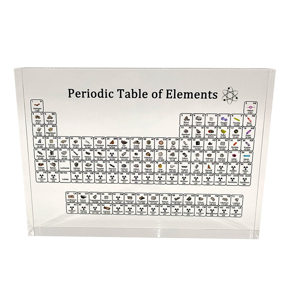 Details about   Acrylic Periodic Table Display Kids Teaching Tool Home Decoration Crystal Q1N6 