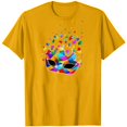 thumbnail image 3 of Fiudx Ofertas Del Día Camiseta de Manga Corta con Cuello Redondo y Estampado de Carnaval para Mujer, Moda y Ocio, 3 of 3